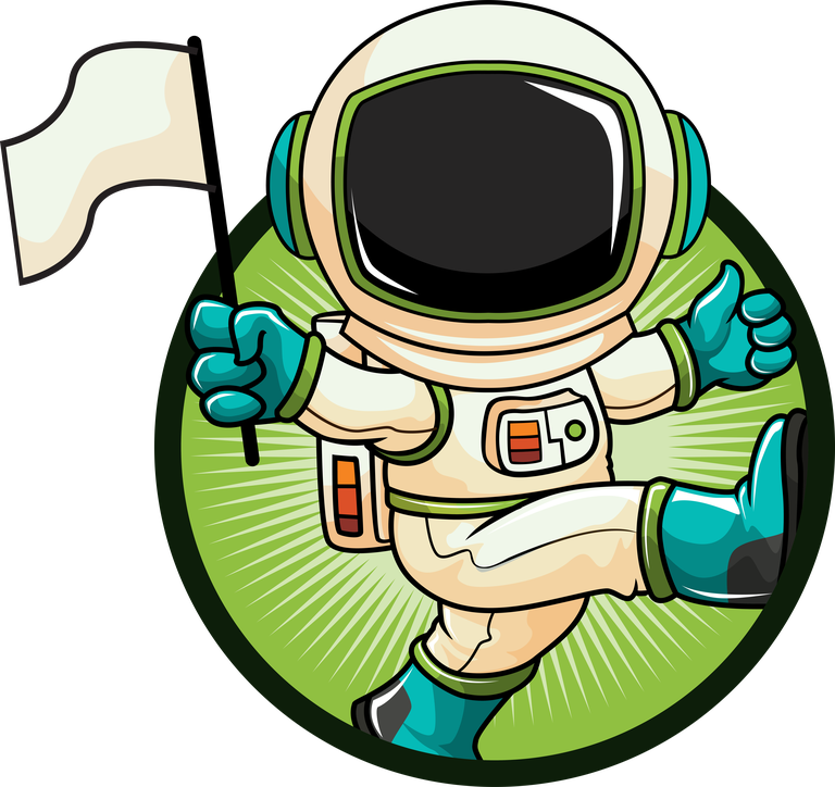 adorable astronaut astronaut mascot design with playful pose and cheerful vibe for branding