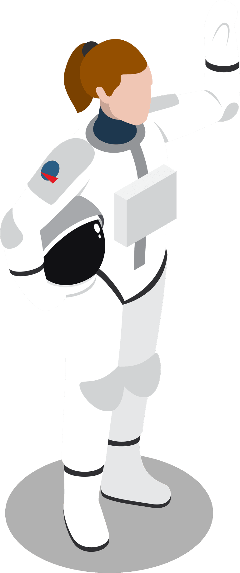 astronaut astronaut training vector with detailed suit for educational and entertainment purposes