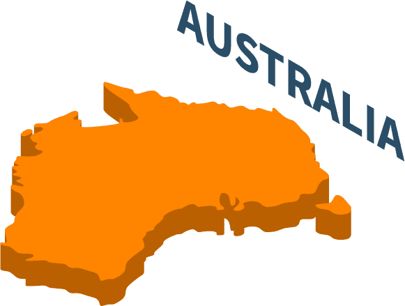 australian tourists attraction isometric icons