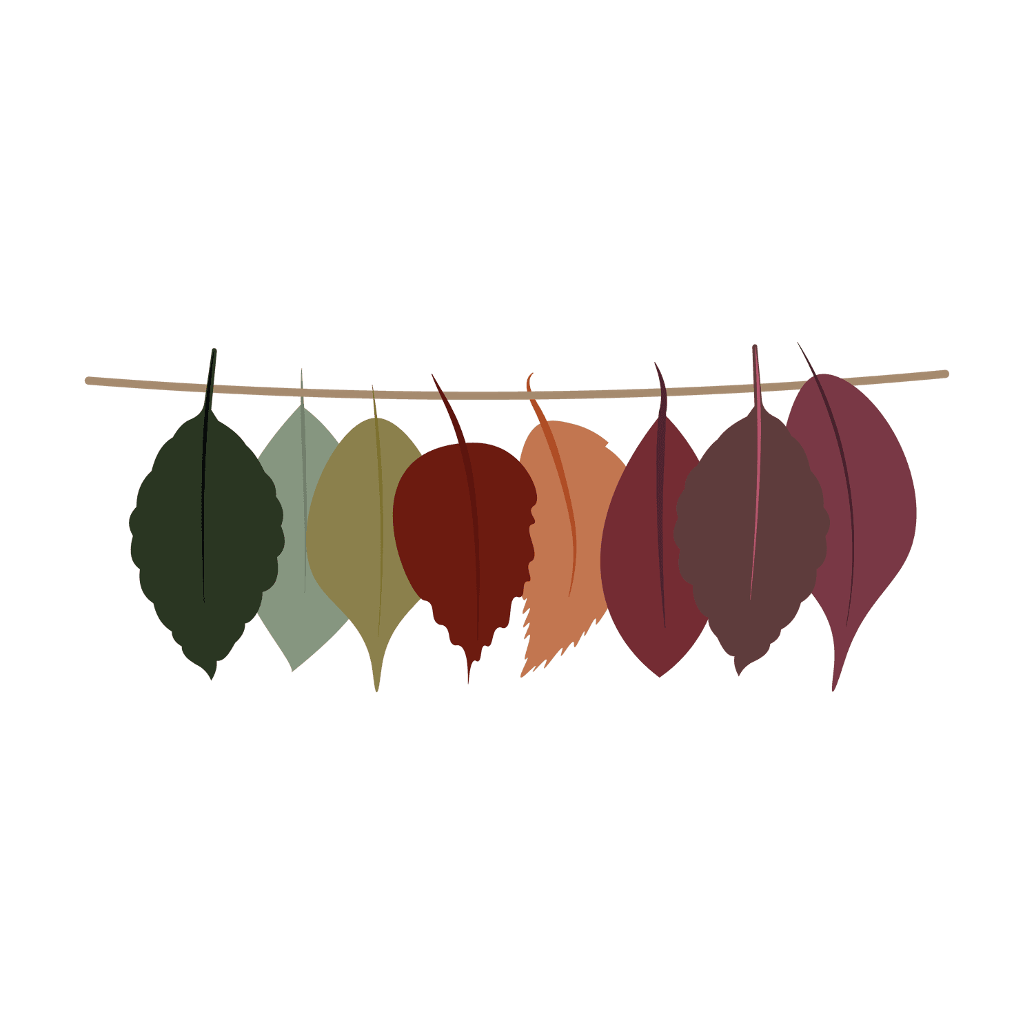 delicate autumn leaf illustration, perfect for nature-inspired projects