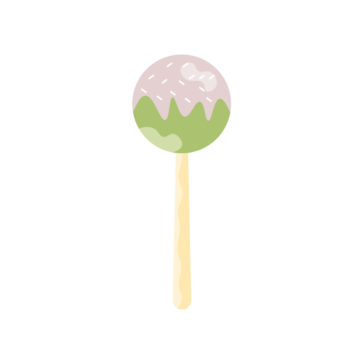 cute minimalist candy pops icons in pastel colors for sweets-themed designs and decor