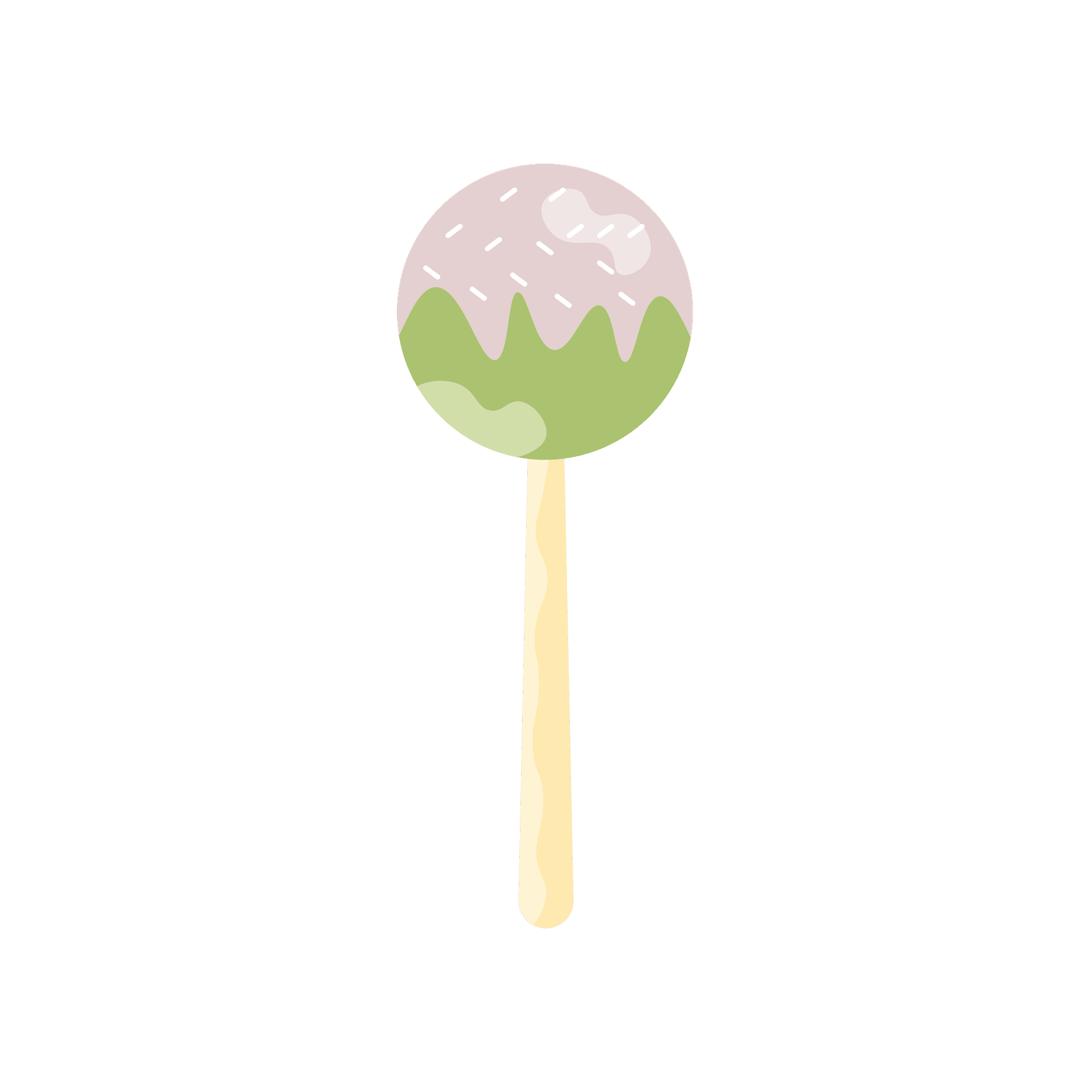 cute minimalist candy pops icons in pastel colors for sweets-themed designs and decor