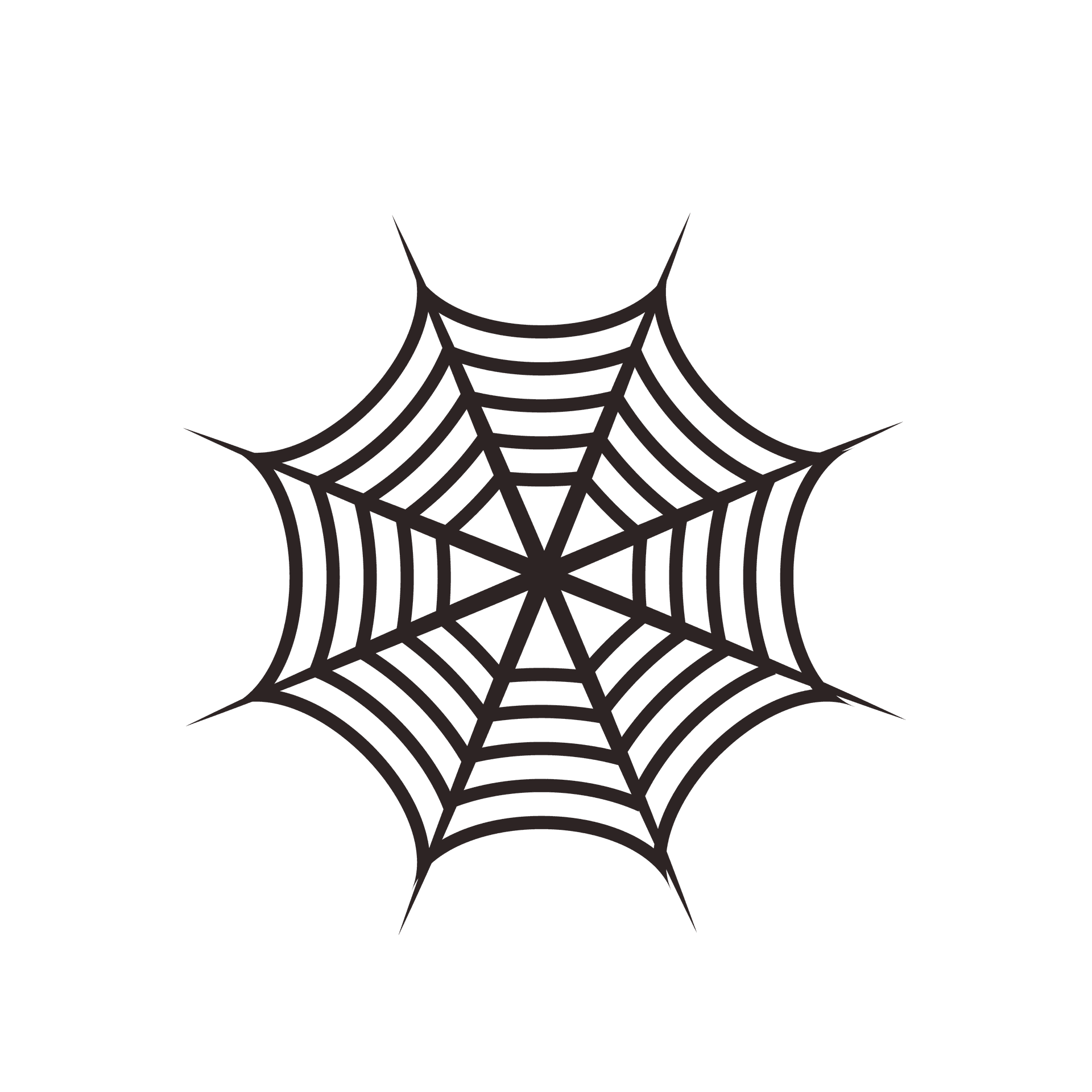 minimalist spooky-themed illustration featuring eerie elements for Halloween branding or dark aesthetic projects