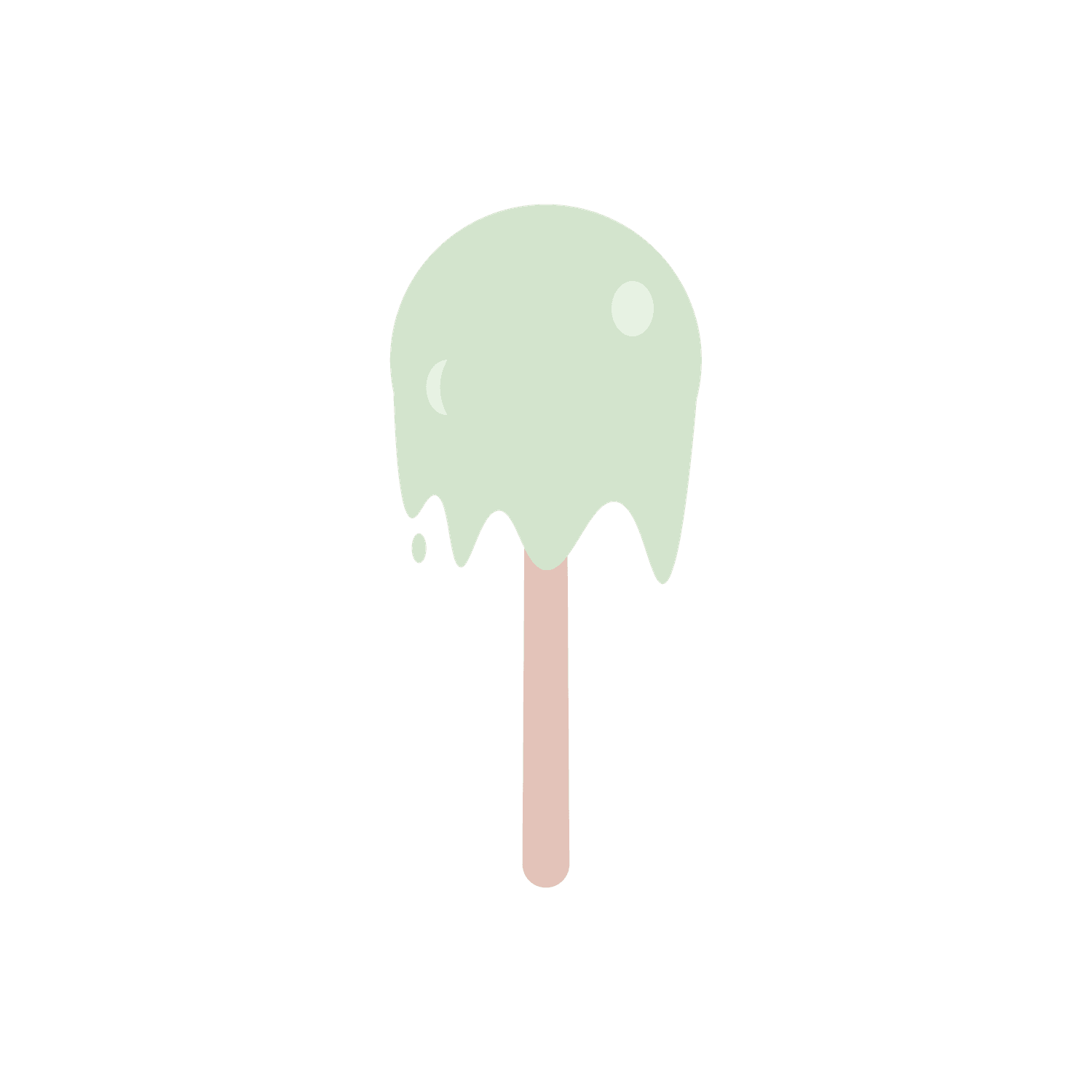 cute minimalist candy pops icons in pastel colors for sweets-themed designs and decor