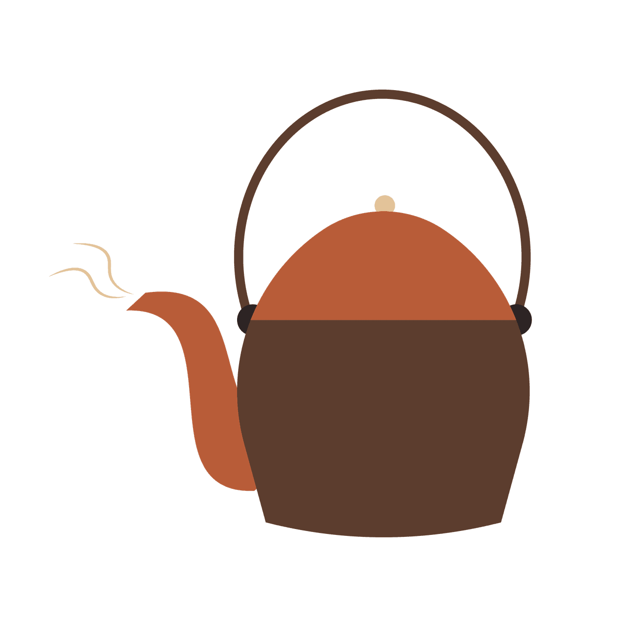 cozy beverage-themed icons for tea and coffee projects with warm tones and rustic-inspired charm