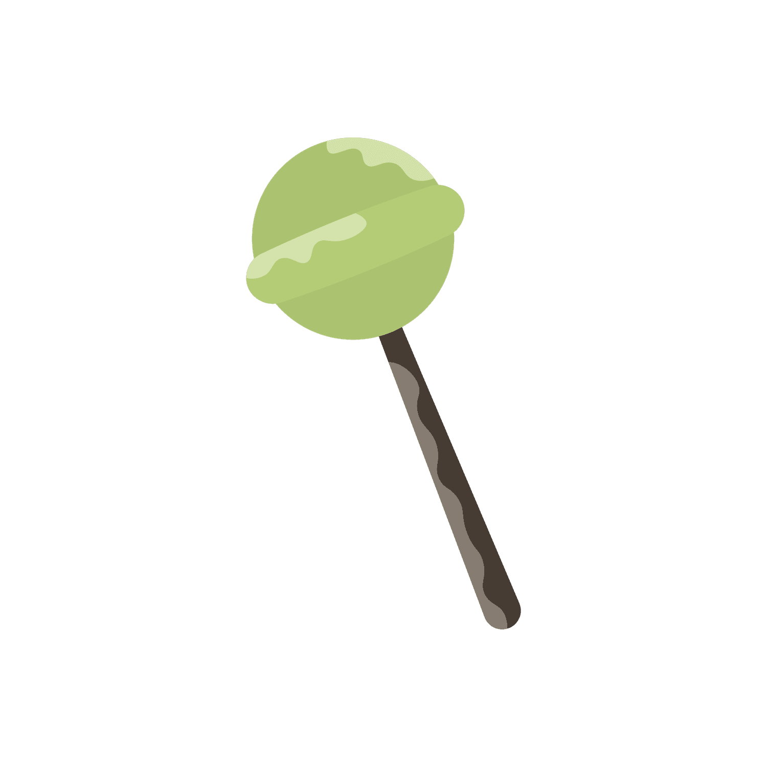 cute minimalist candy pops icons in pastel colors for sweets-themed designs and decor