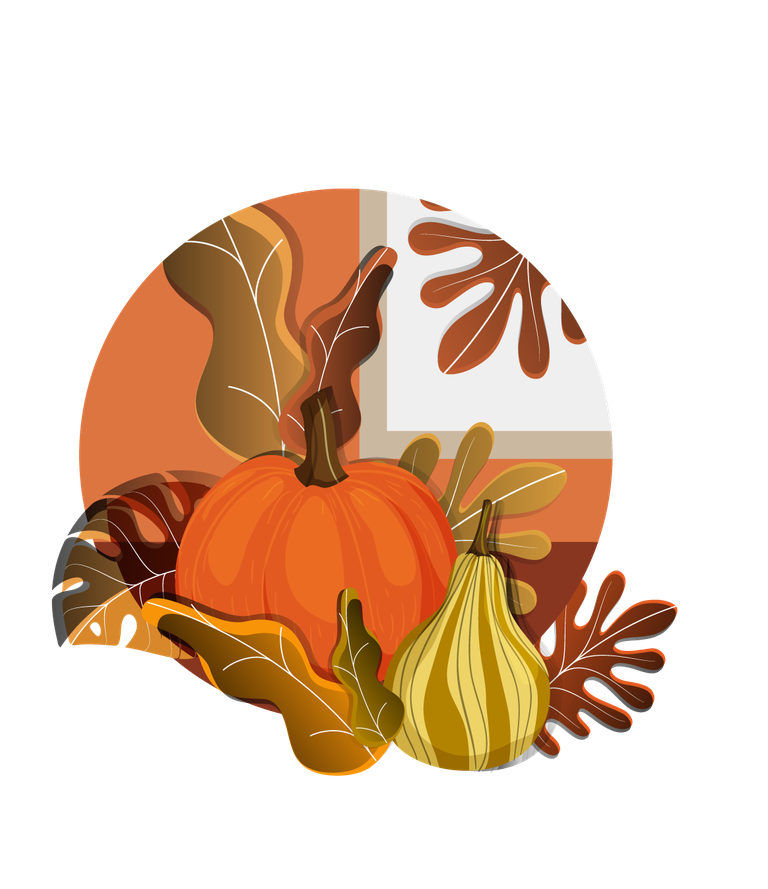 autumn icons classic colorful with pumpkins and leaves for seasonal decor