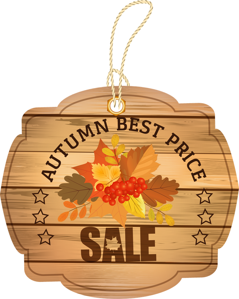 autumn sale wooden tags vector featuring vibrant fall foliage for seasonal promotions