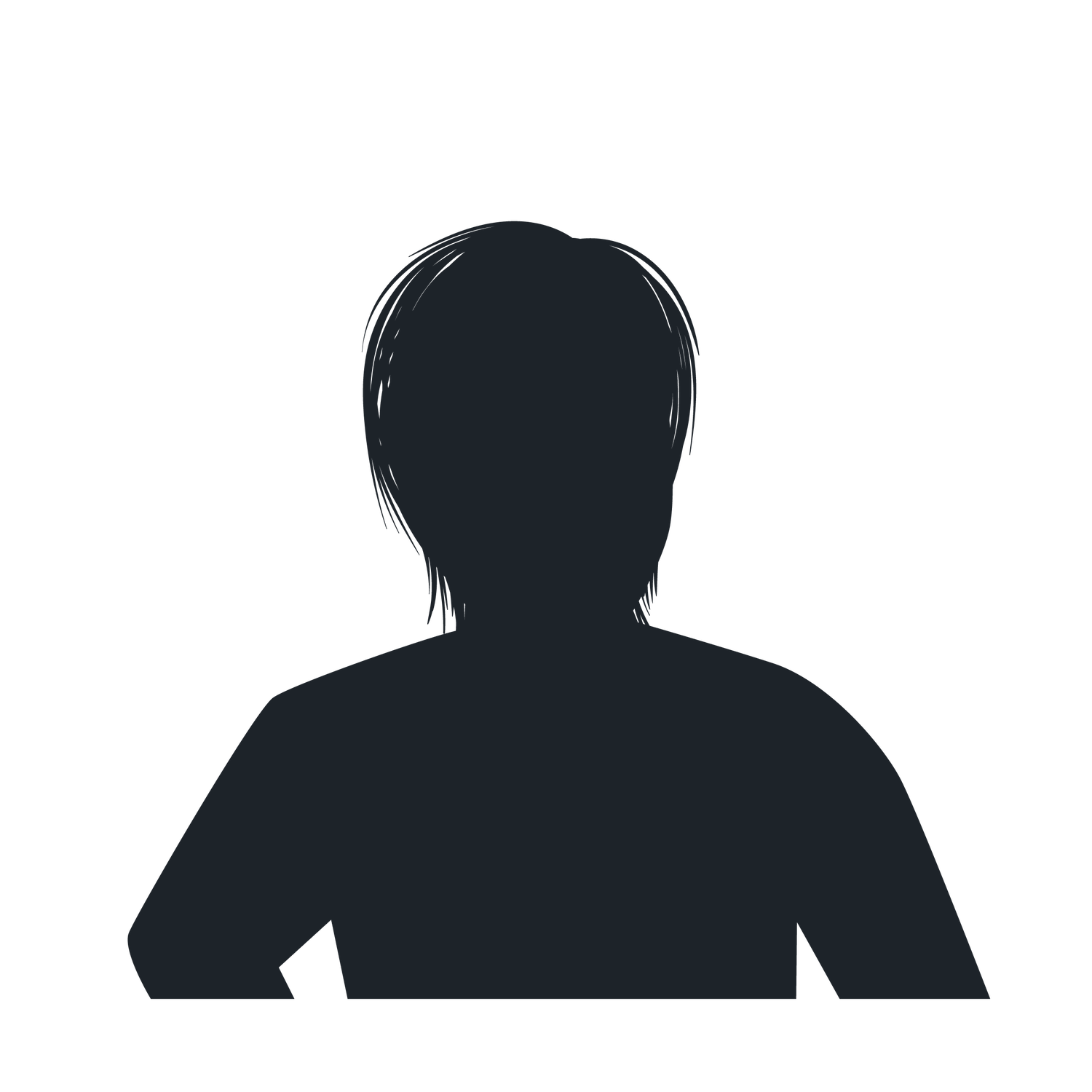 minimalist silhouette profiles for avatar customization and user interface applications