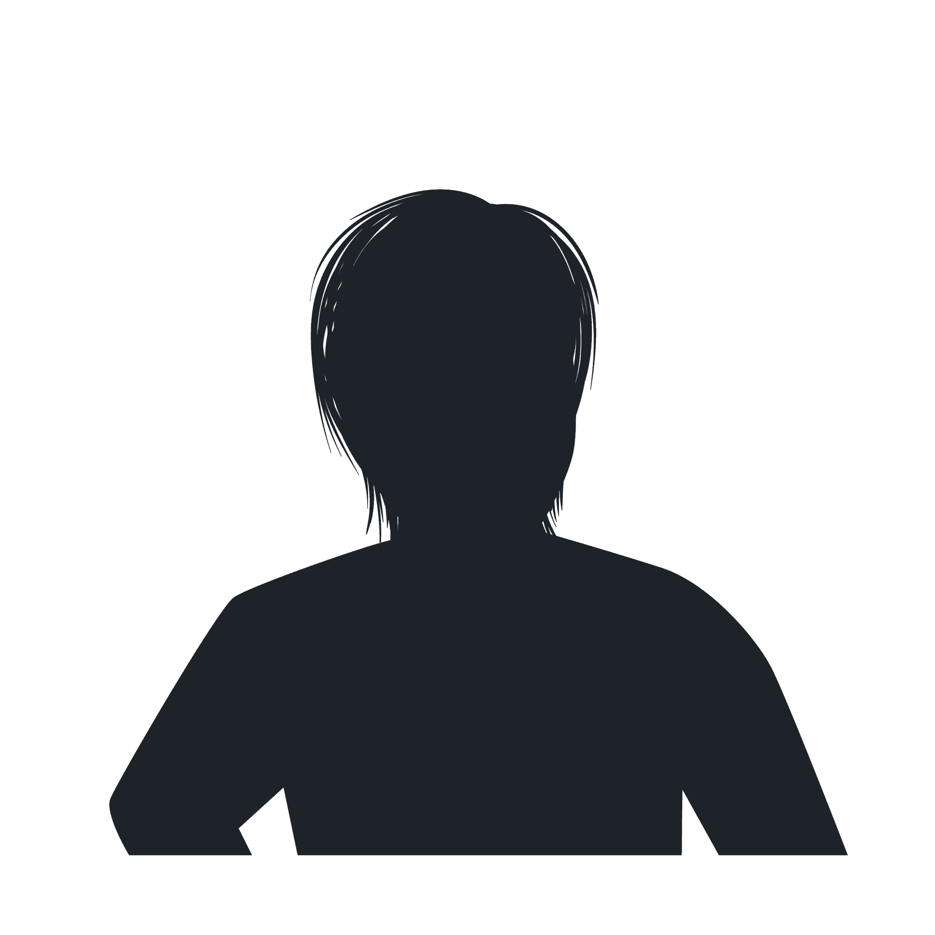 minimalist silhouette profiles for avatar customization and user interface applications