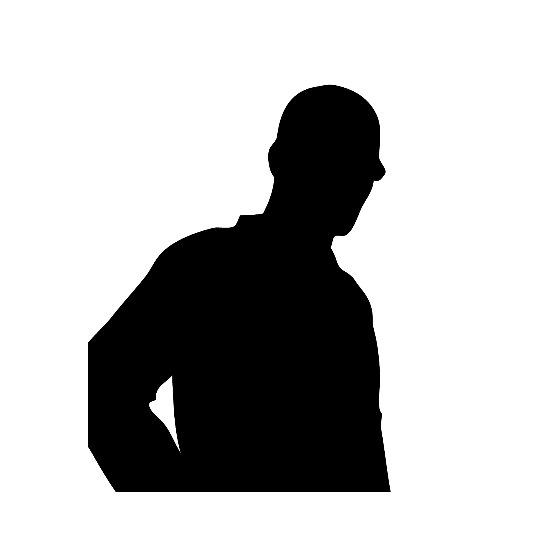 minimalist black human outline icons for modern apps, web interfaces, and user profiles