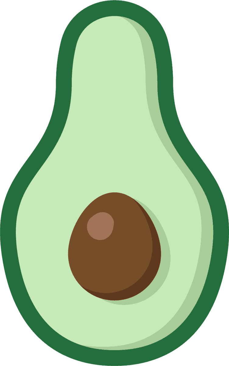 avocado cooking ingredients tools vector featuring fresh and vibrant colors for healthy recipes