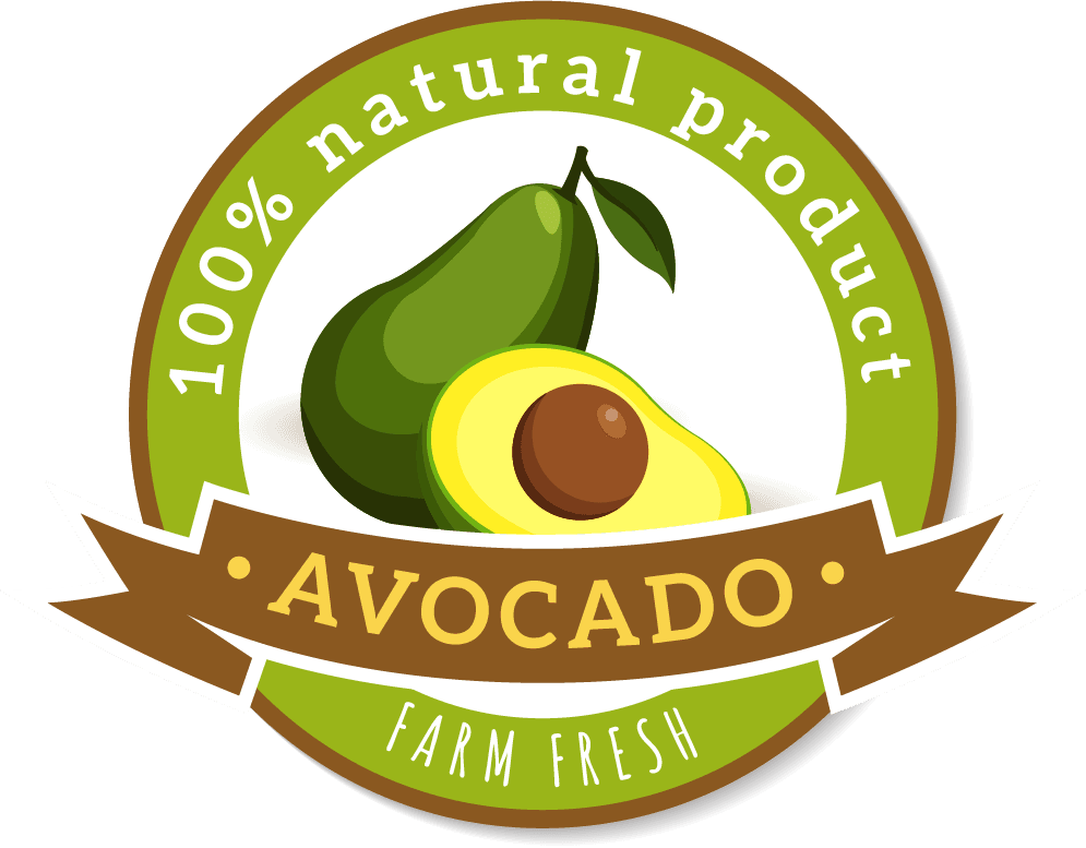 avocado natural product brown green