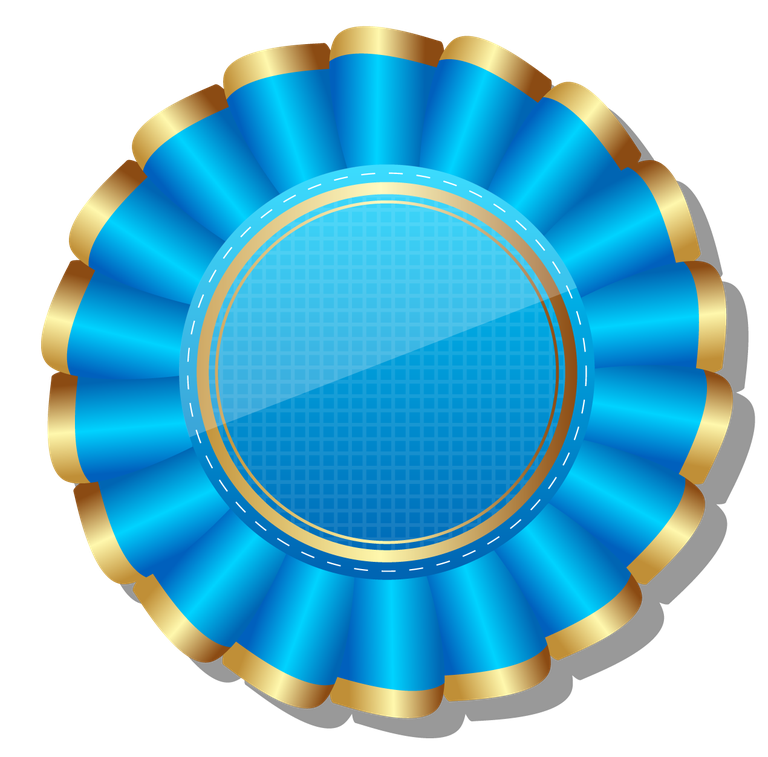 award elements modern elegant blue shapes