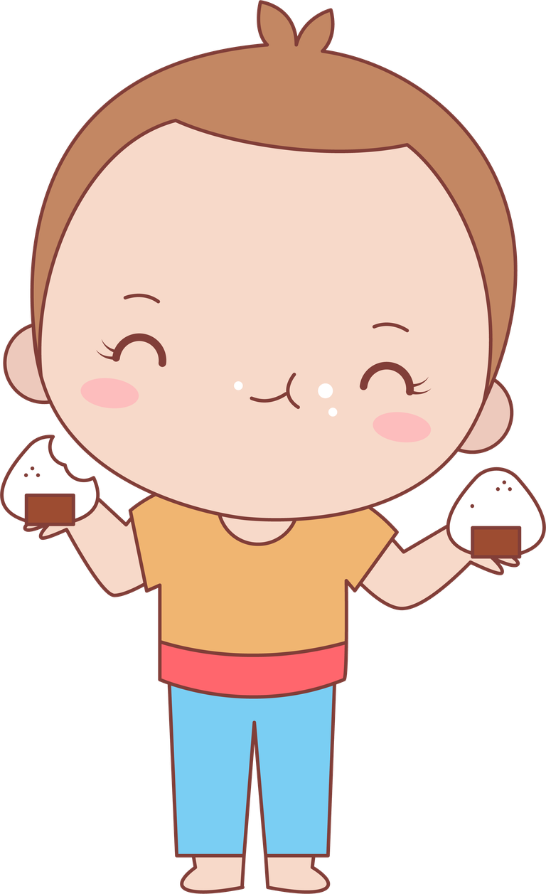adorable baby collection kawaii japanese children enjoying traditional rice balls