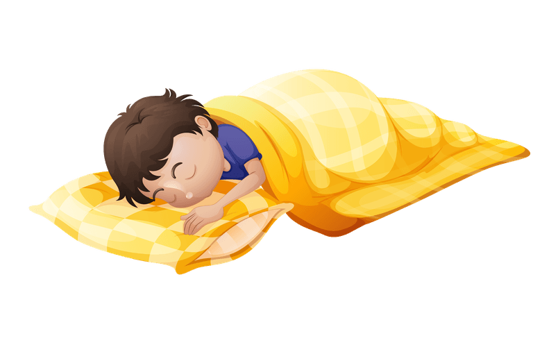 baby is sleeping illustration of the kids sleeping soundly on a white background