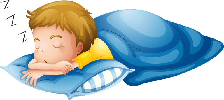 baby is sleeping illustration of the kids sleeping soundly on a white background