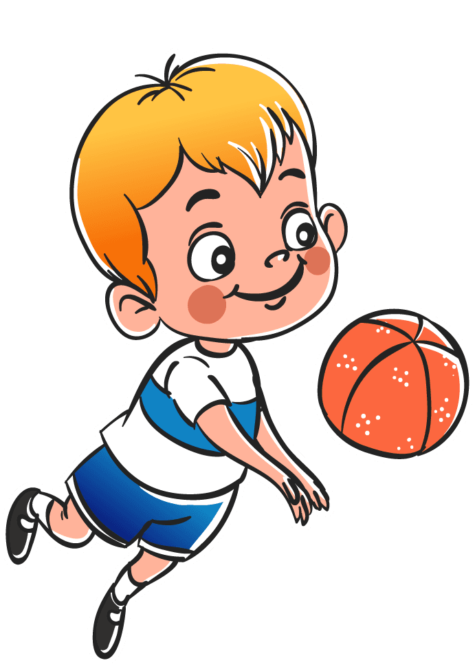 baby playing sports chilhood icons playful kids sketch cute cartoon characters