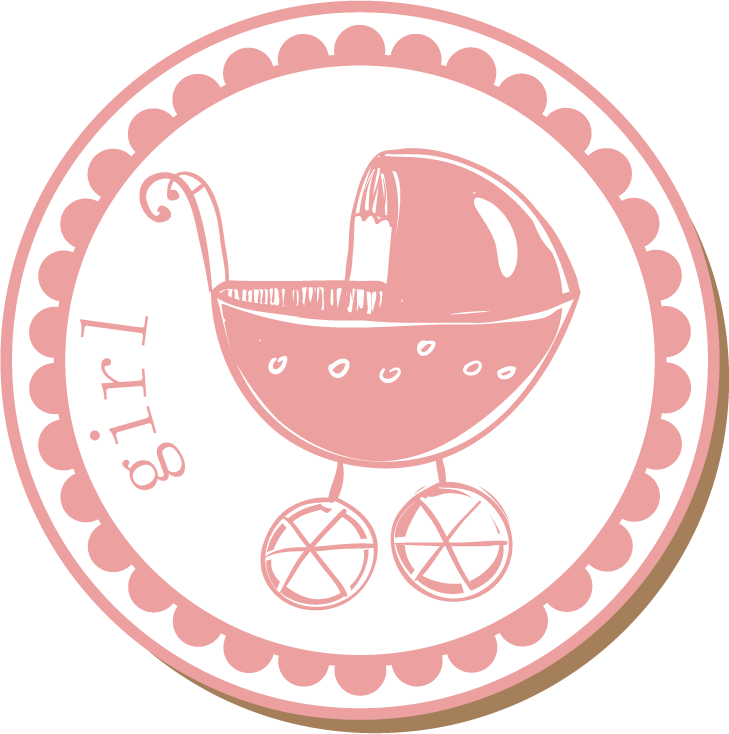 baby stamps graphic vector featuring cute stroller for nursery decor and invitations