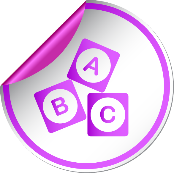 baby toy care sticker icons for easy organization and playful learning at home