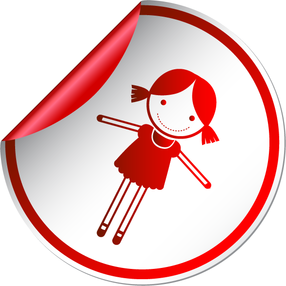 baby toy care sticker icons for easy organization and fun visuals in nurseries