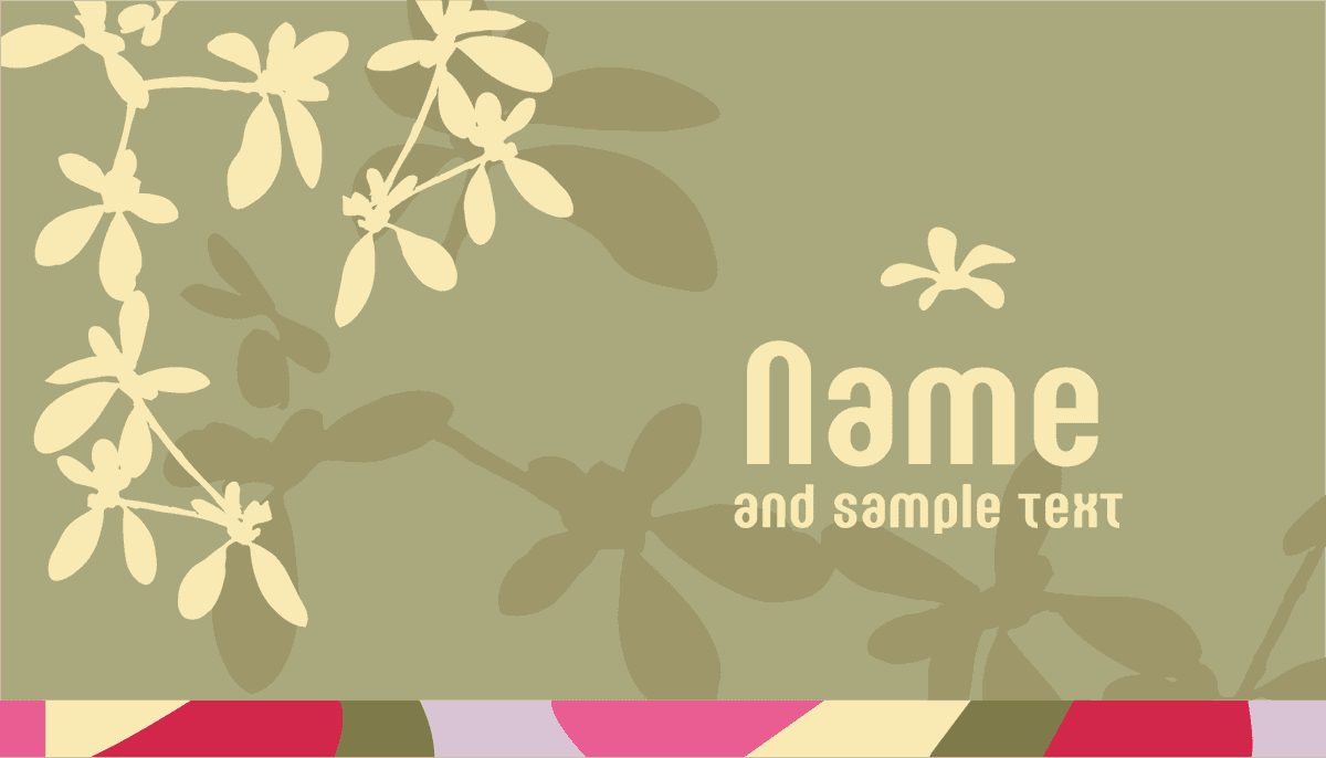 Elegant floral background pattern card vector for invitations and personal branding projects