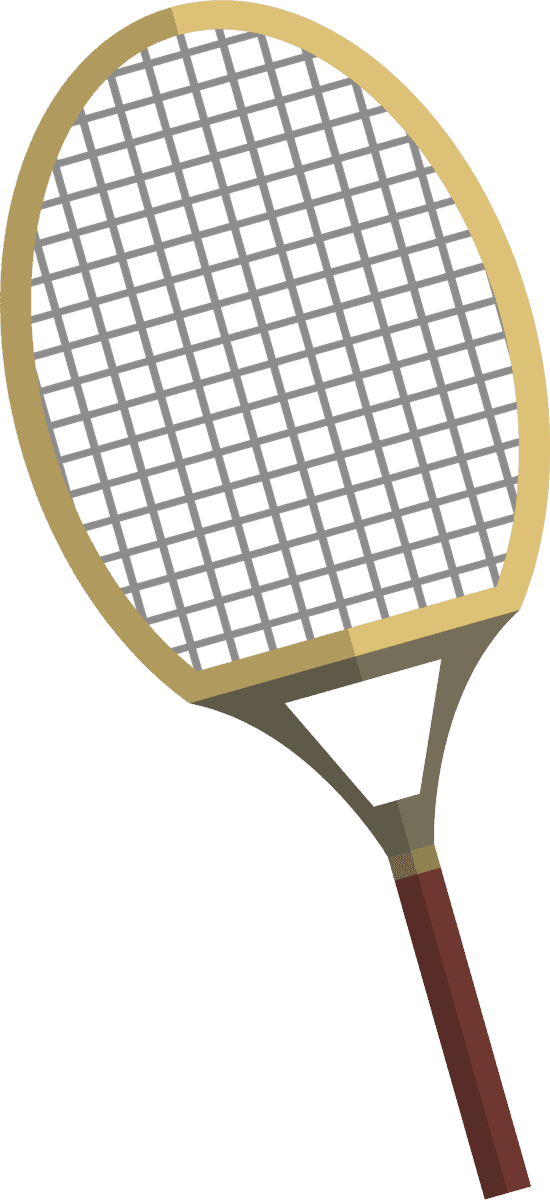 badminton racket hiking concept flat illustration for outdoor sports enthusiasts