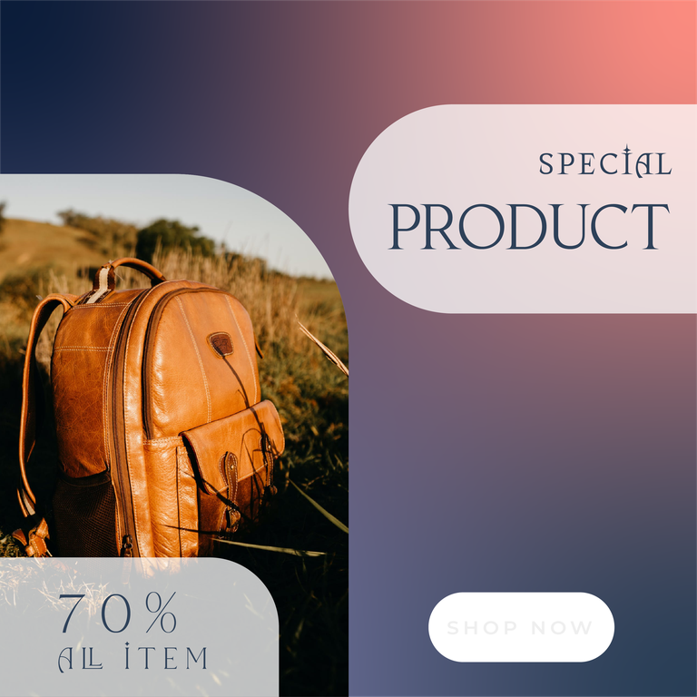 bag promotion gradient color instagram post template