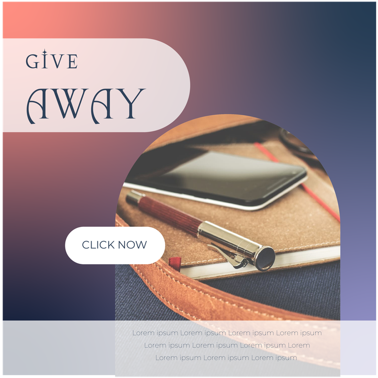 bag promotion gradient color instagram post template