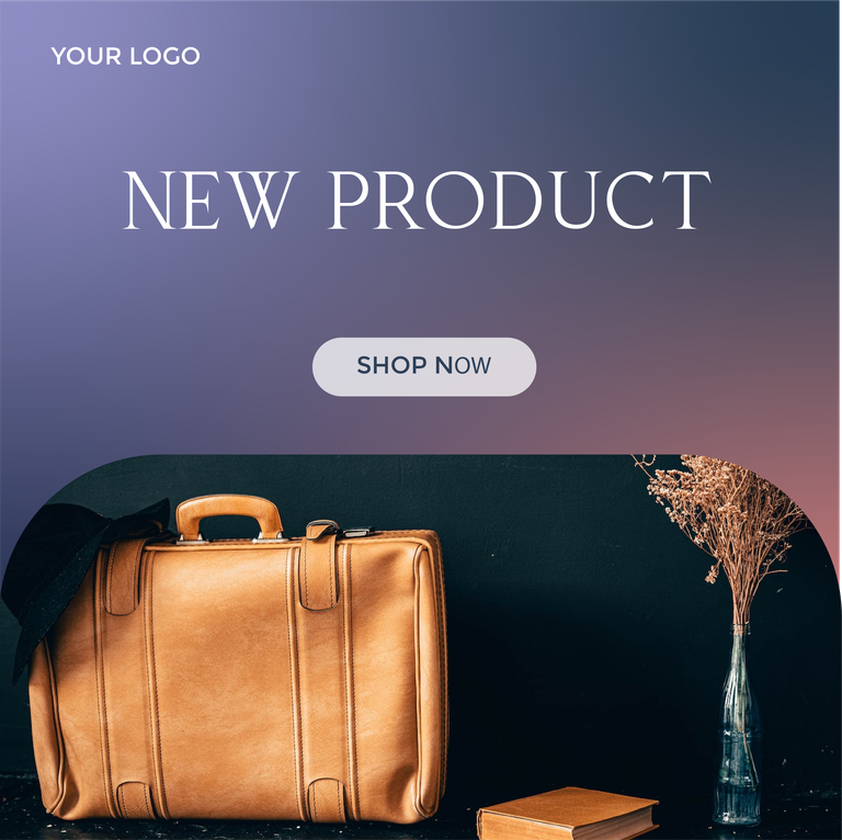 bag promotion gradient color instagram post template