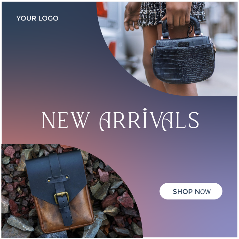 bag promotion gradient color instagram post template