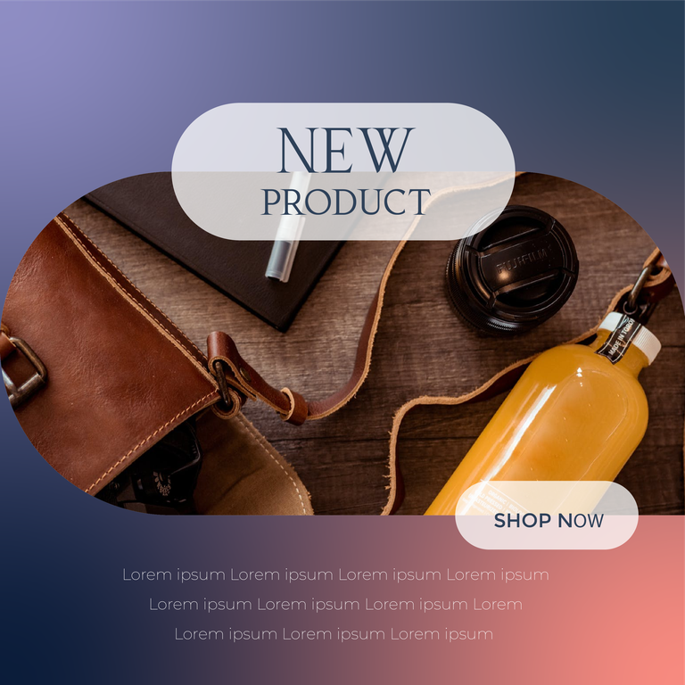 bag promotion gradient color instagram post template