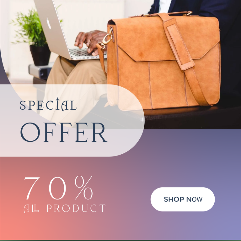 bag promotion gradient color instagram post template