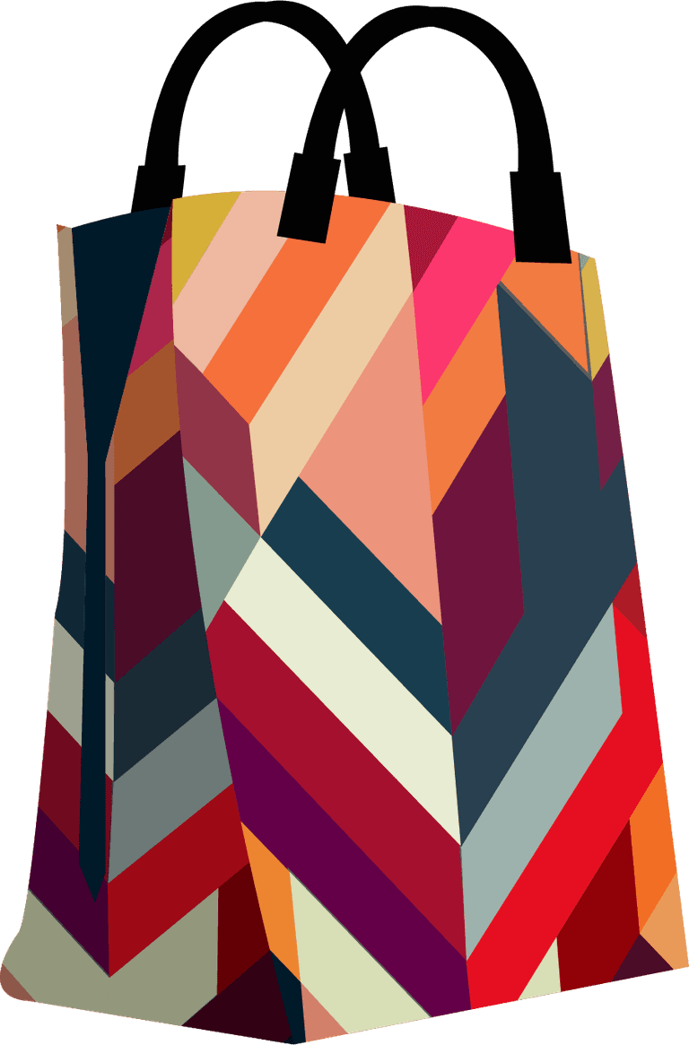 bags templates colorful abstract pattern 