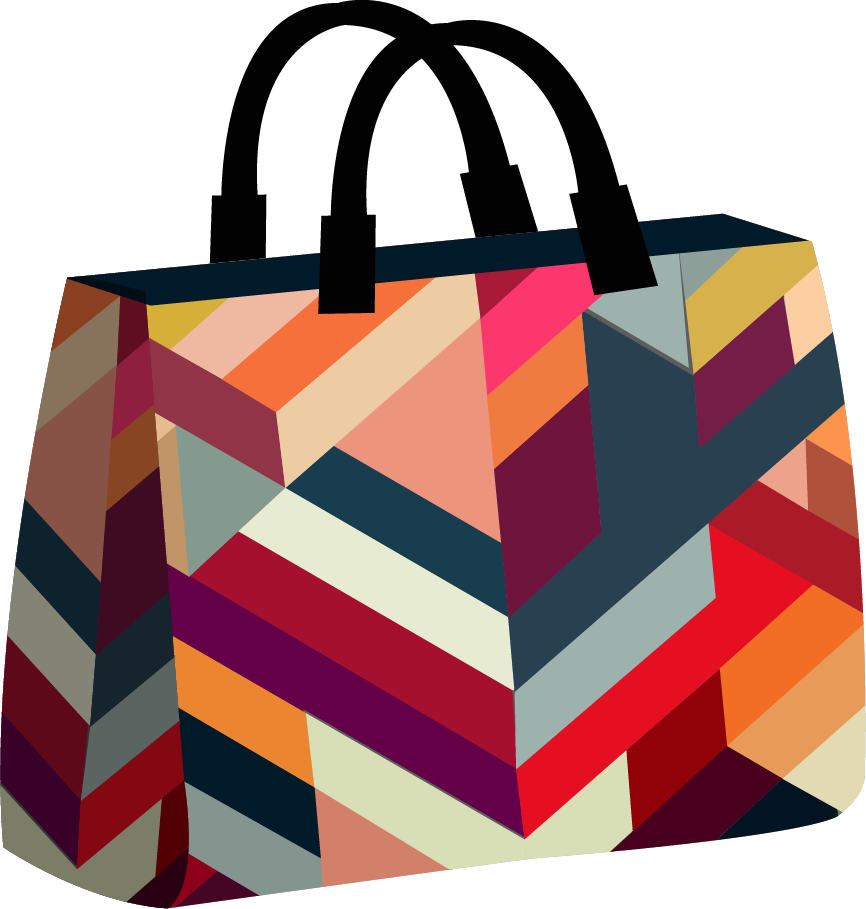 bags templates colorful abstract pattern 