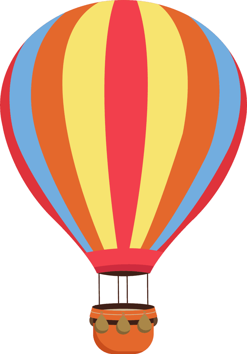balloon icons colorful flat sketch for fun illustrations and educational materials