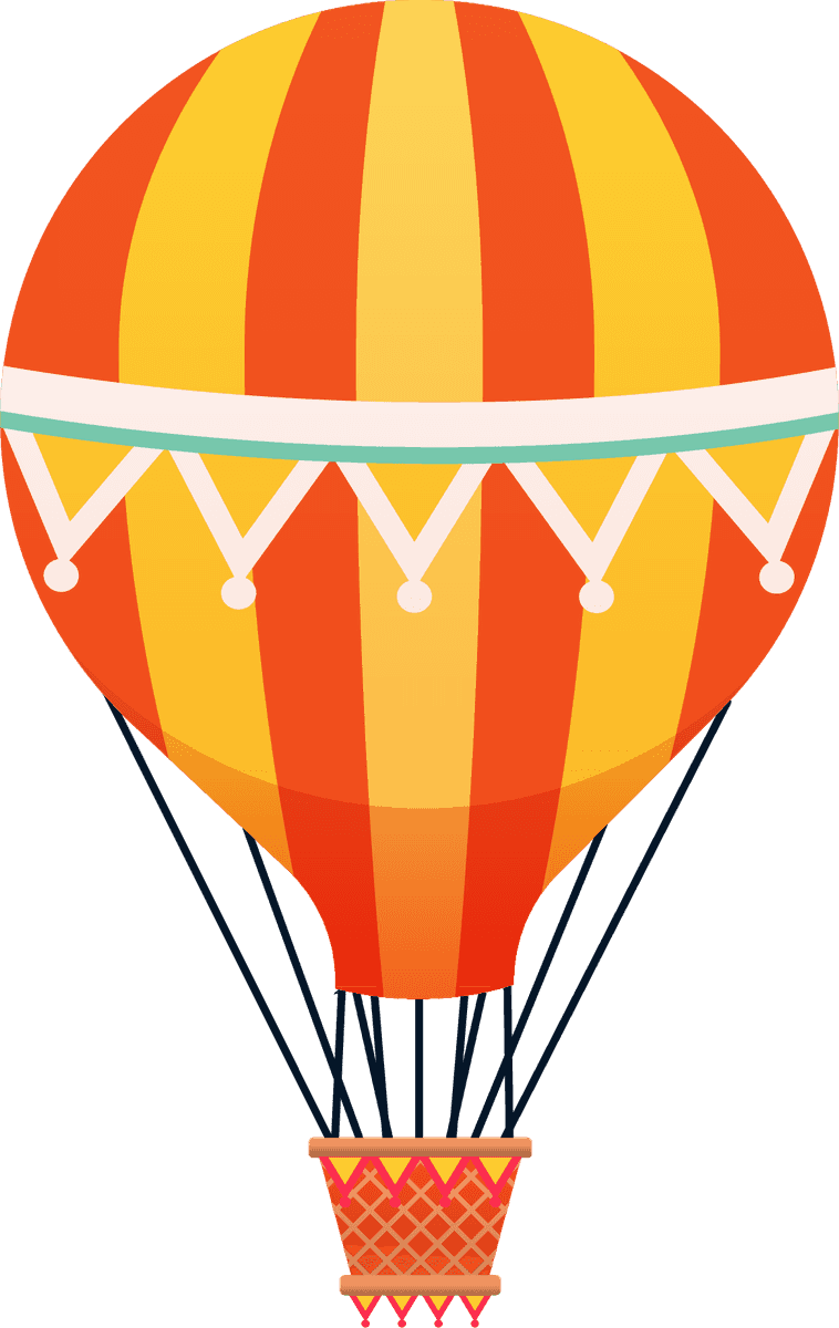 colorful flat sketch balloon icons for festive celebrations and fun events