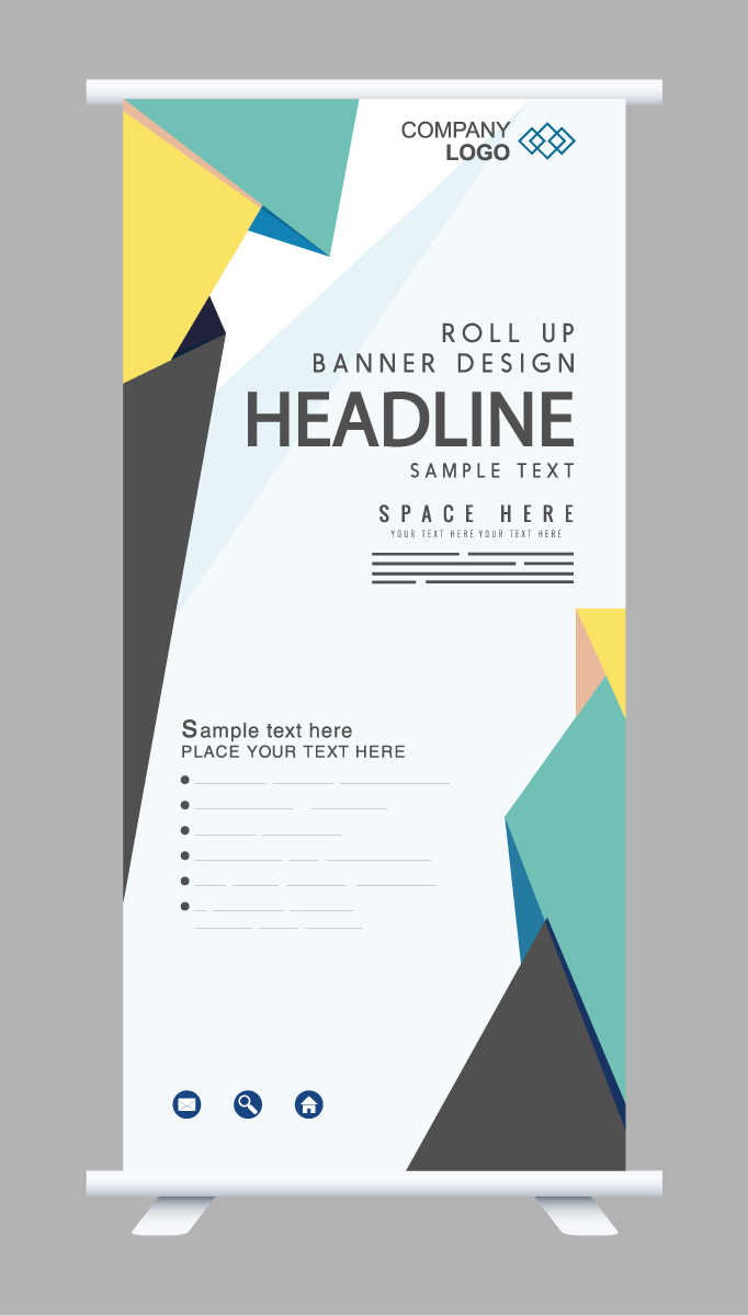 elegant banner patterns and textures for modern roll up displays at events