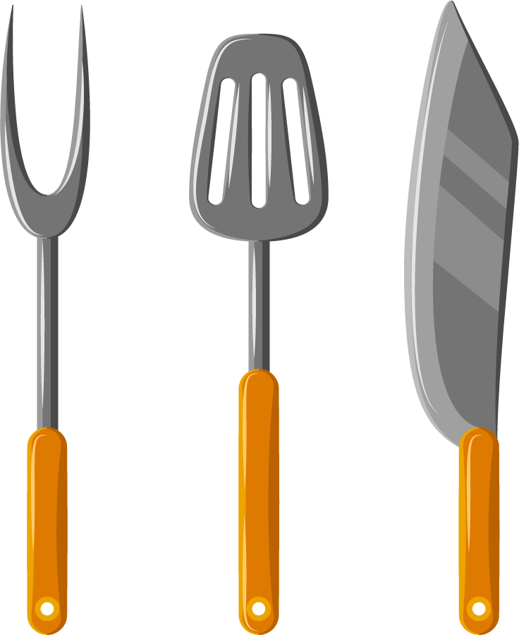 barbecue icon kitchen tools food featuring a fork spatula and knife for grilling enthusiasts