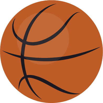 basketball toys icons colorful flat objects sketch