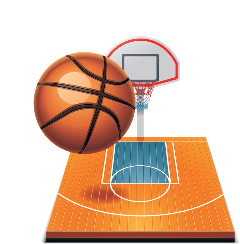 basketball yard sports related icons vector