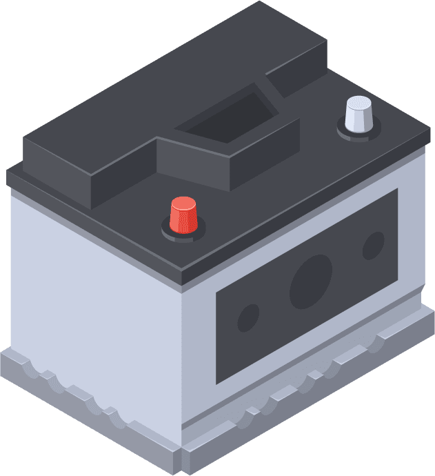 battery digestive system icons set for automotive applications with user-friendly features