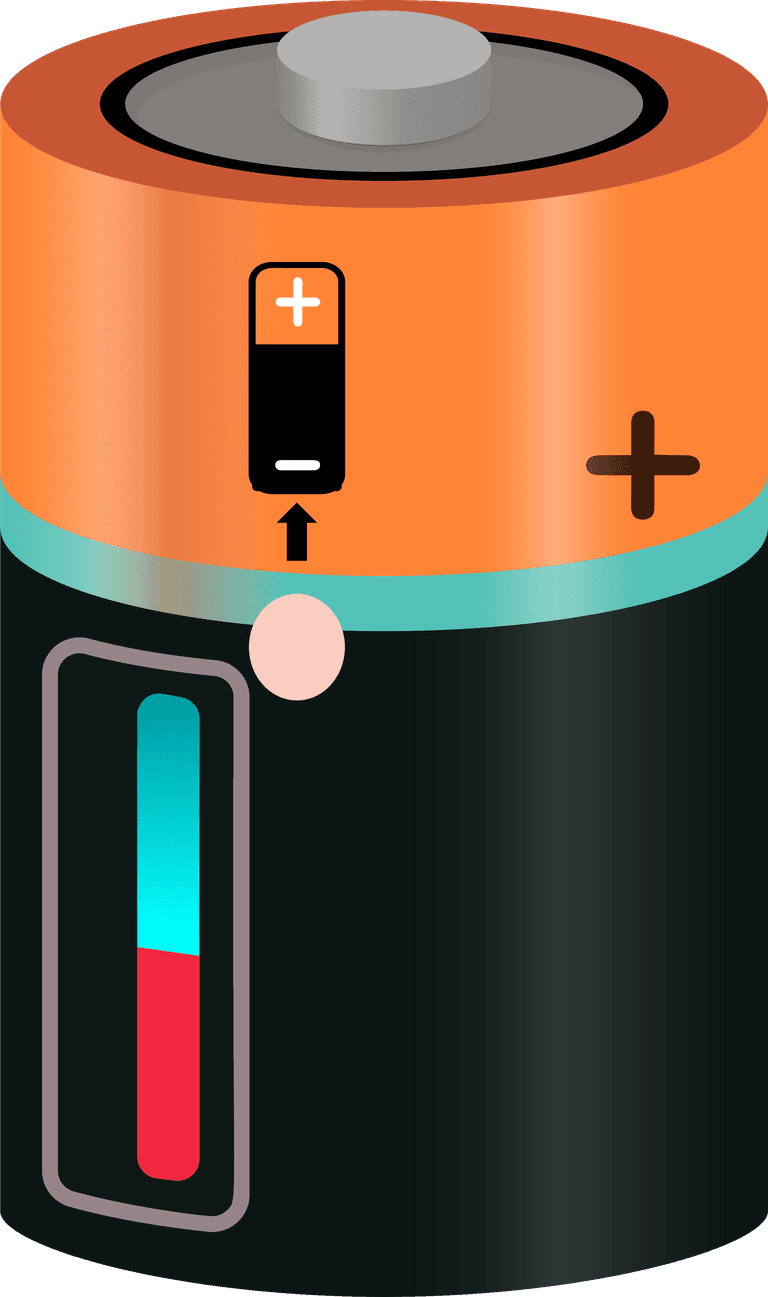 simple battery type illustration