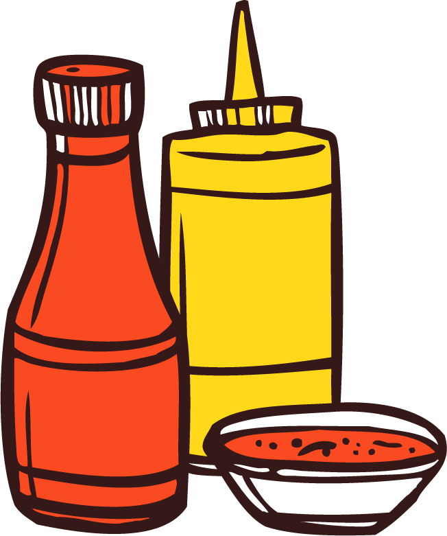bbq grill colored icons food vegetables