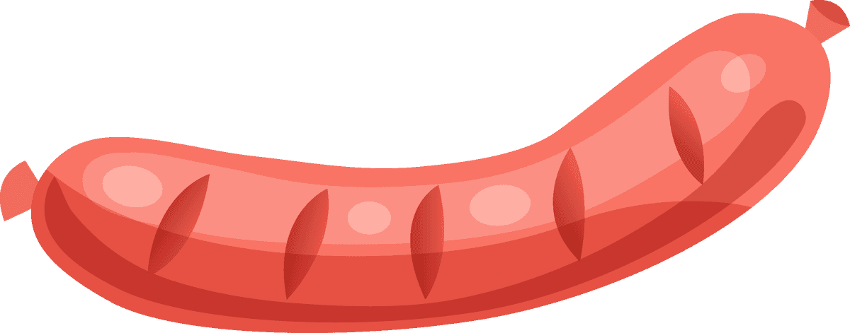 bbq grill elements illustration featuring delicious sausages and grilling essentials for perfect cookouts