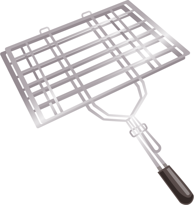 bbq grill elements illustration with a focus on functionality and user convenience for outdoor cooking