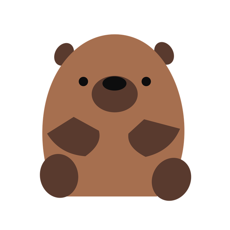 cute bear illustration for children content