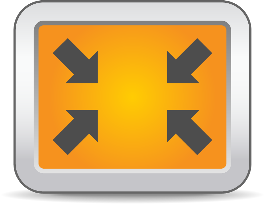 beautiful and practical icon vector for fullscreen functionality with a sleek modern appearance