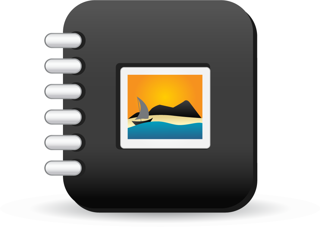 beautiful and practical icon vector for digital photo album with sleek usability and modern aesthetics