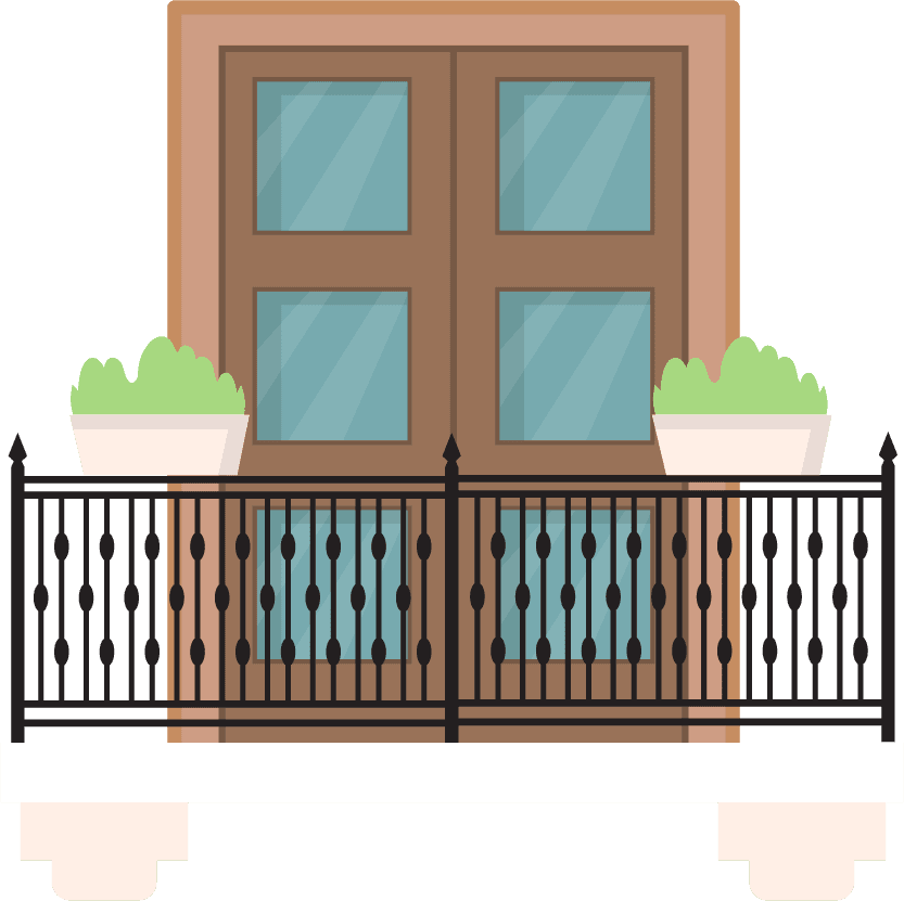 beautiful decoration flat balcony webdesign cartoon classic windows with classic decoration